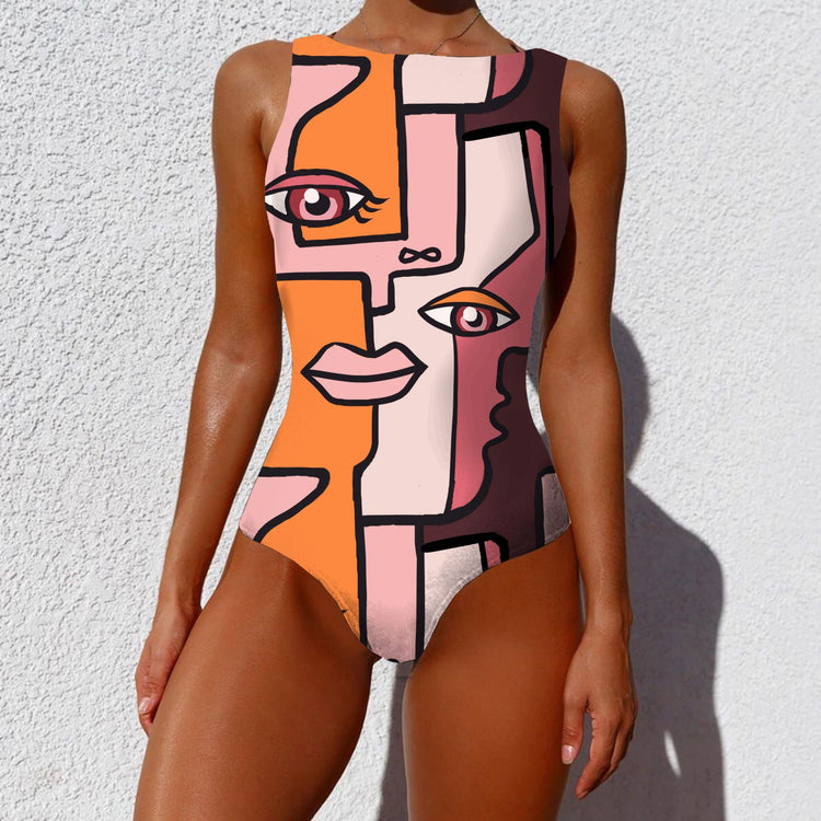SLEEK SWIM Full Coverage One-Piece Swimsuit