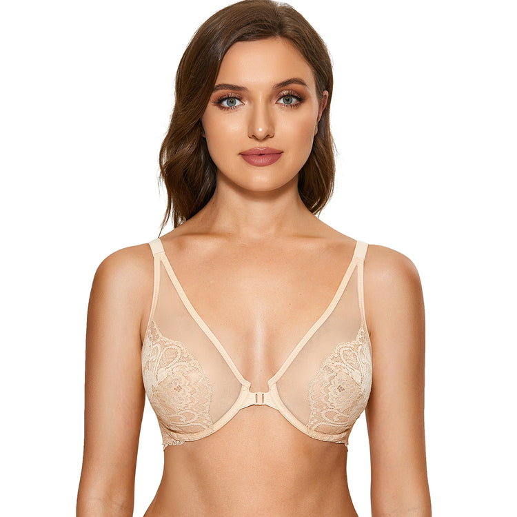 HAPPY HOLD Minimizer Plunge Bra C - F Cup