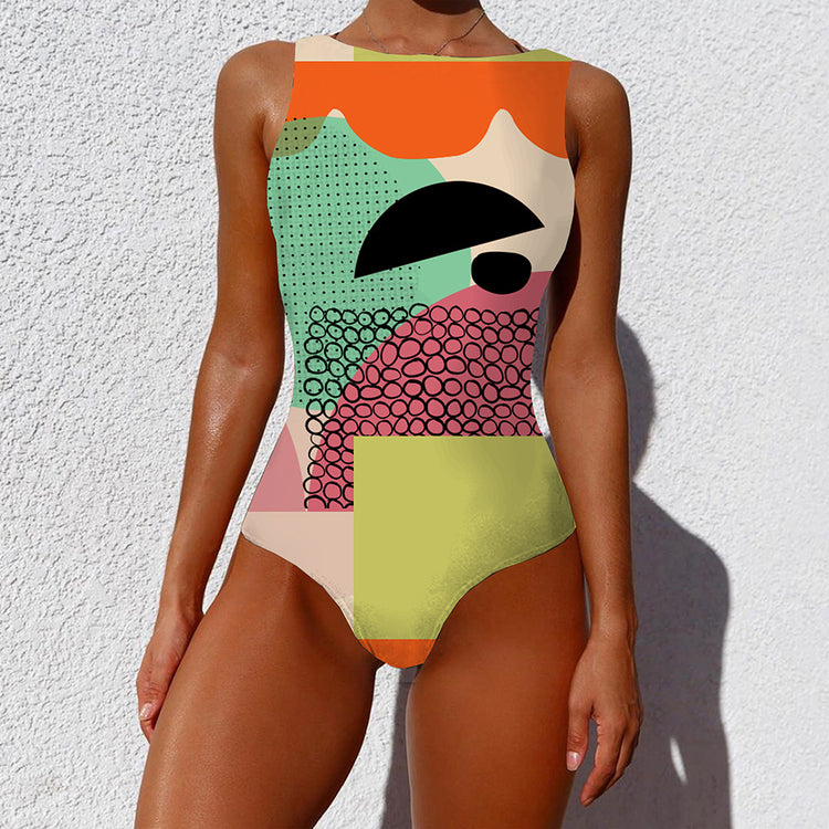 SLEEK SWIM Full Coverage One-Piece Swimsuit