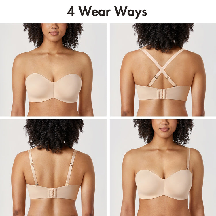 HAPPY HOLD Strapless Minimizer Bra A - DD Cup