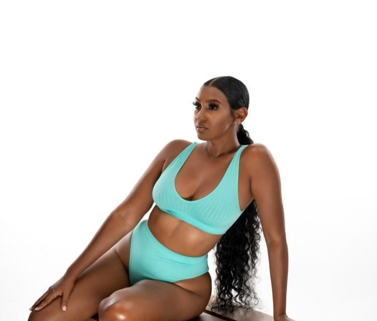 HUSH-HUSH Ribbed Panty & Bra Set